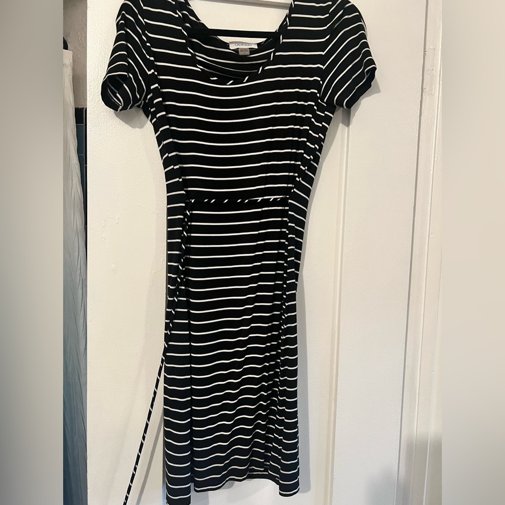 Calvin Klein Black and White Dress